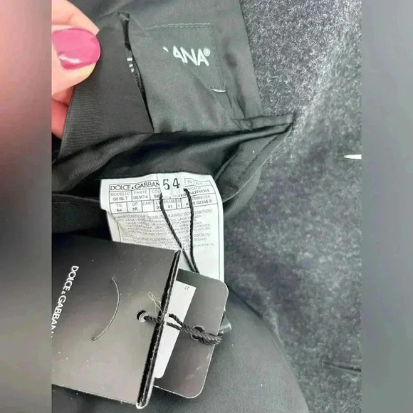 NWT DOLCE & GABBANA Coat Jacket Grey Wool Single Breasted IT54/US44/XXL $3000 - Picture 14 of 16